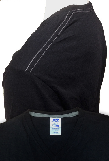 URBAN V-NECK nero - zinco URBAN V-NECK nero - zinco